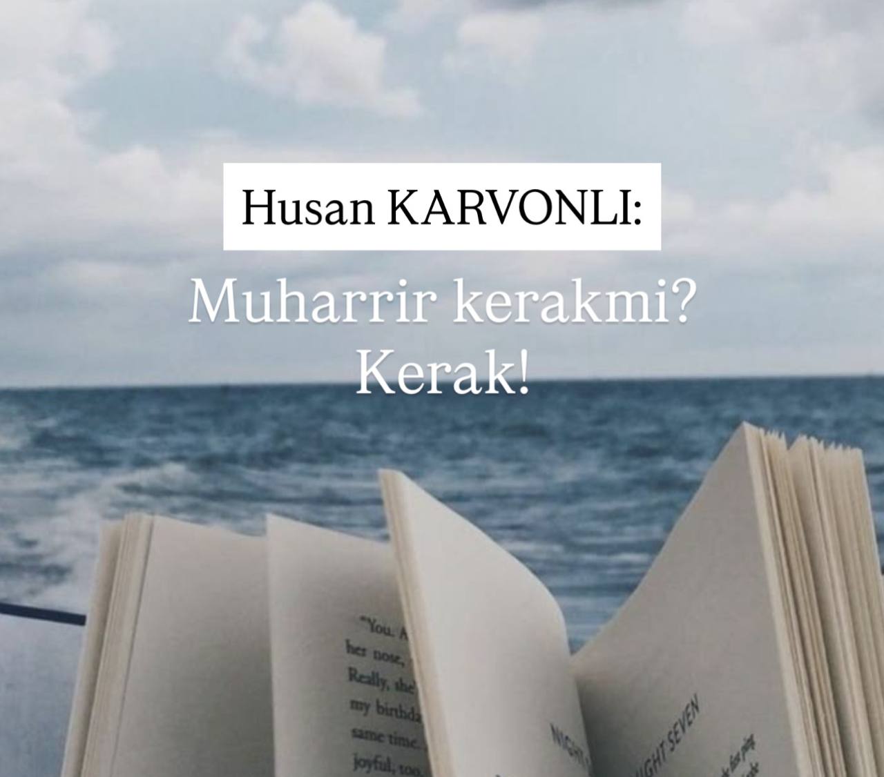 Muharrir kerakmi? Kerak!